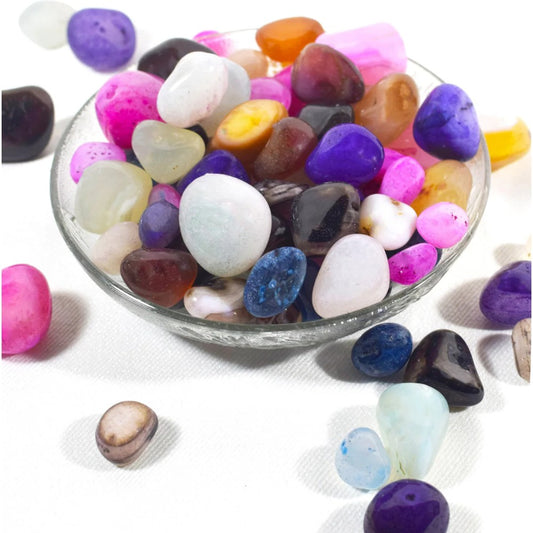 Multi-Color Onyx Quartz Decorative Pebbles