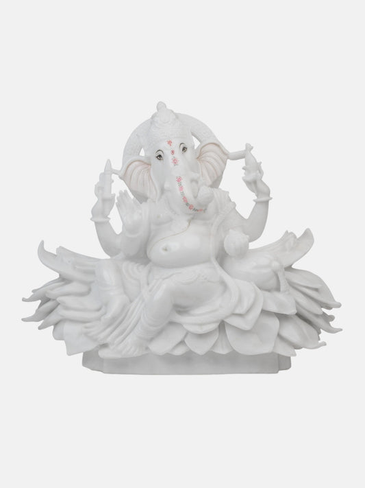 Ganesh Ji Seated on Lotus Flower