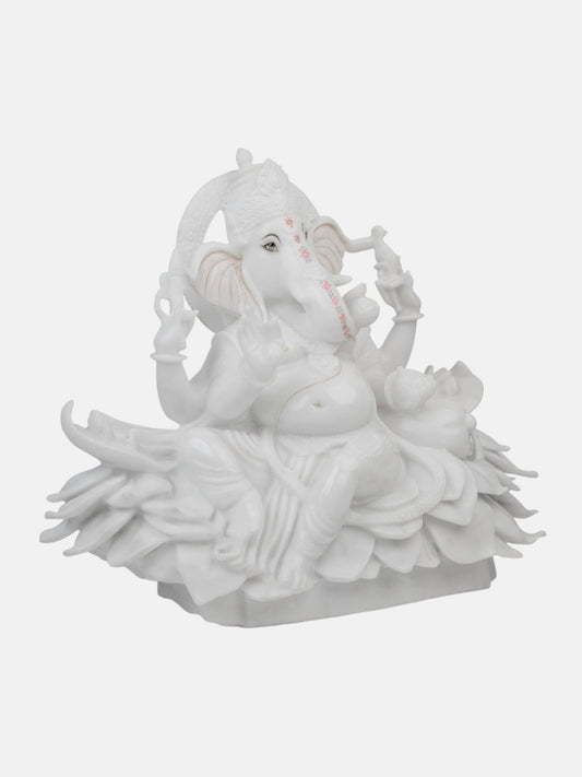 Ganesh Ji Seated on Lotus Flower