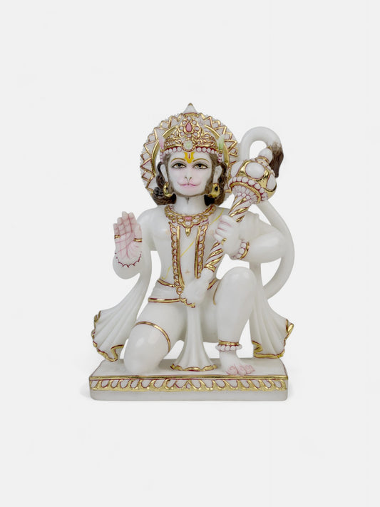 Elegant Hanuman Ji Statue in Marble