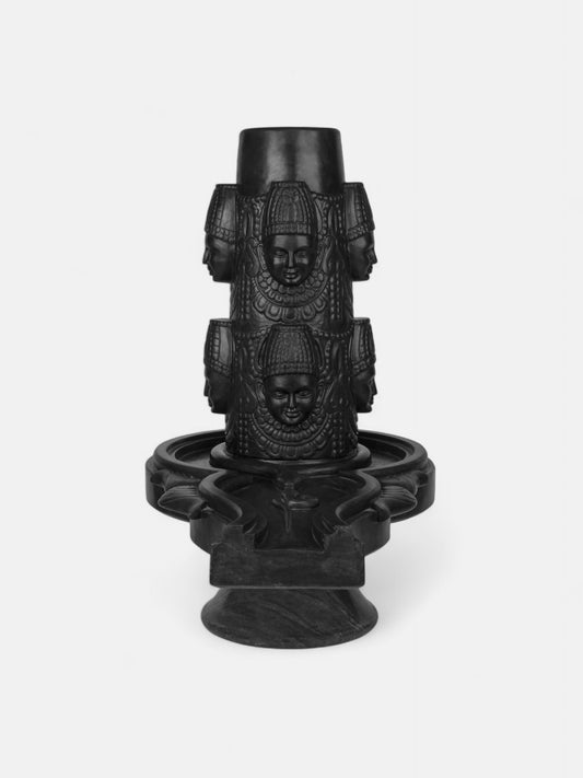 Asthmukhi Shivlinga Marble Stone Statue