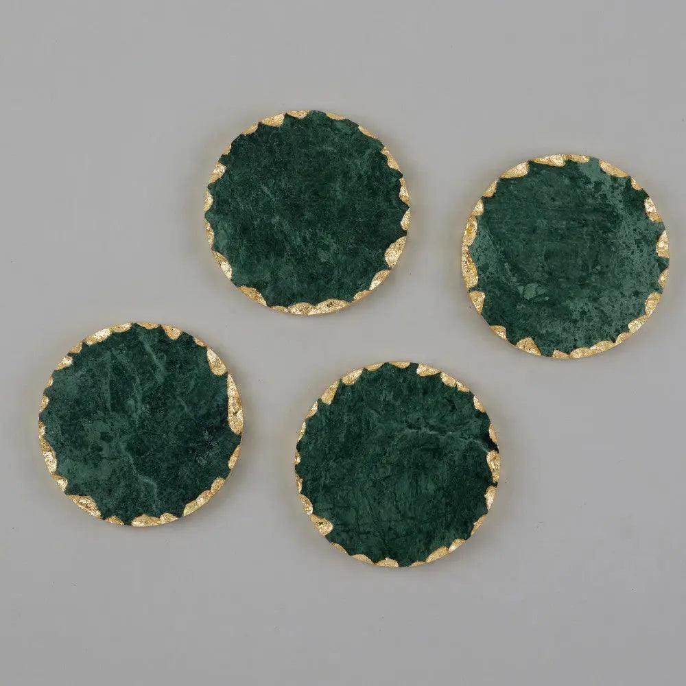 Premium green marble with gold rims Artifact Stonex