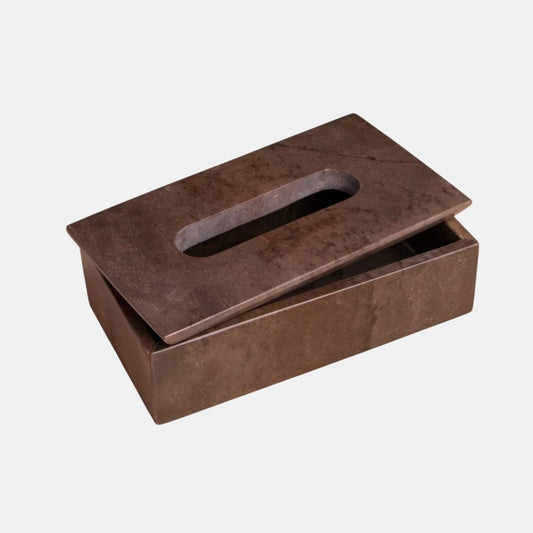 Bronze Marble Tissue Box Holder