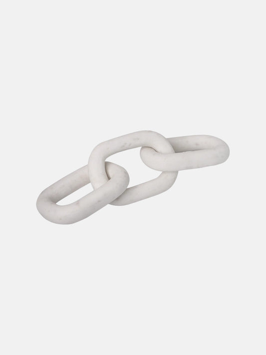 White Marble Chain Link Home Decor