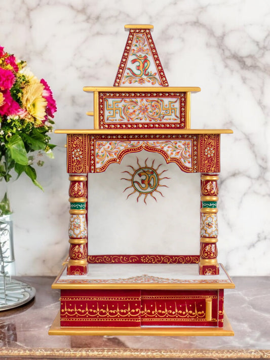 Small Marble Temple for Home Decor