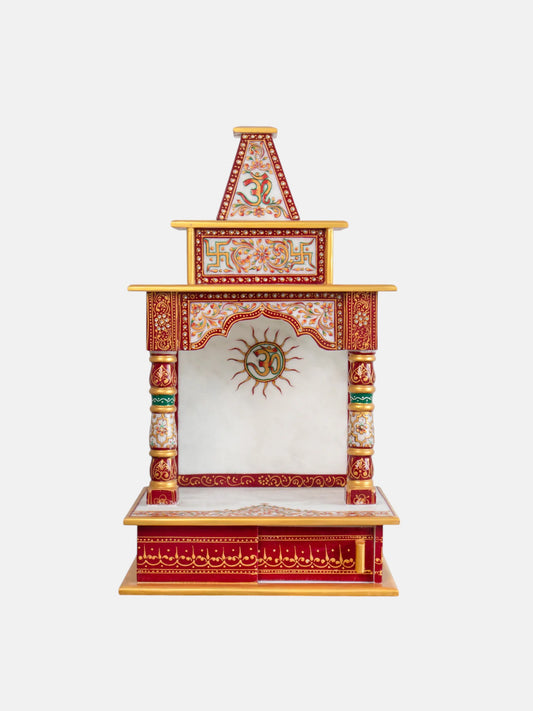 Small Marble Temple for Home Decor