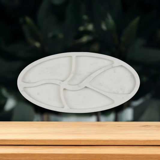 Marble Nut Serving Tray – Elegant Snack Organizer