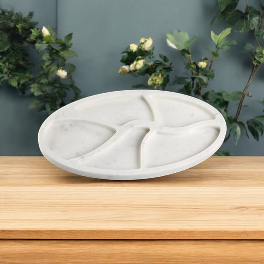 Marble Nut Serving Tray – Elegant Snack Organizer