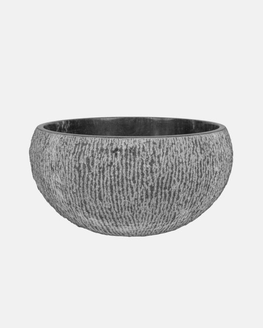 Elegant Black Marble Garden Bowl Planter