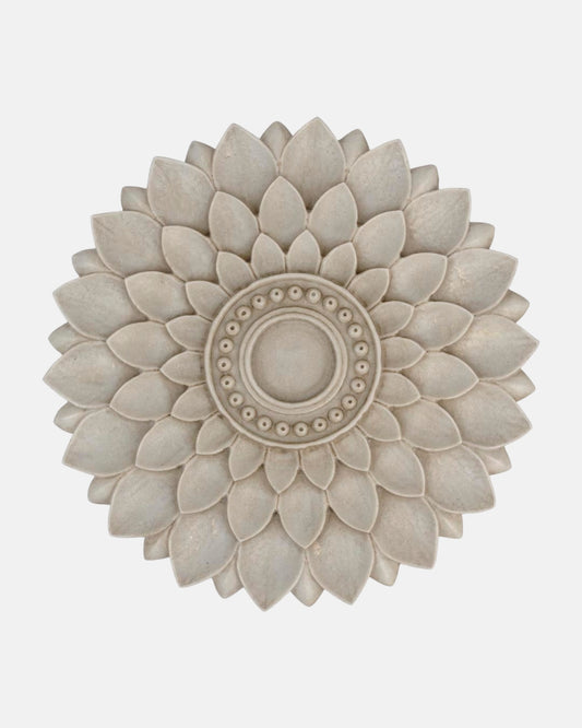 Multipurpose Marble Flower Plate Sculpture