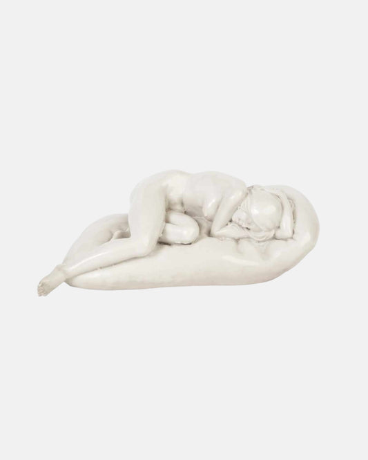 Serene Marble Lady in Slumber