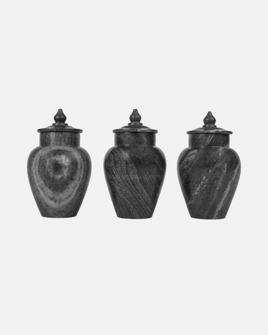 Eternal Grace Black Marble Urn