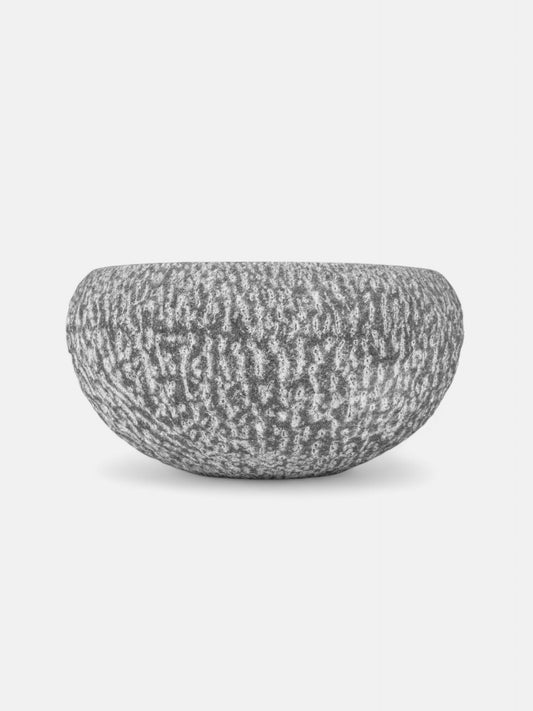 Pebble Grey Marble Garden Bowl