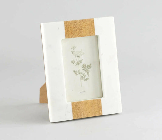 Nora Marble Photo Frame – White Marble Frame.