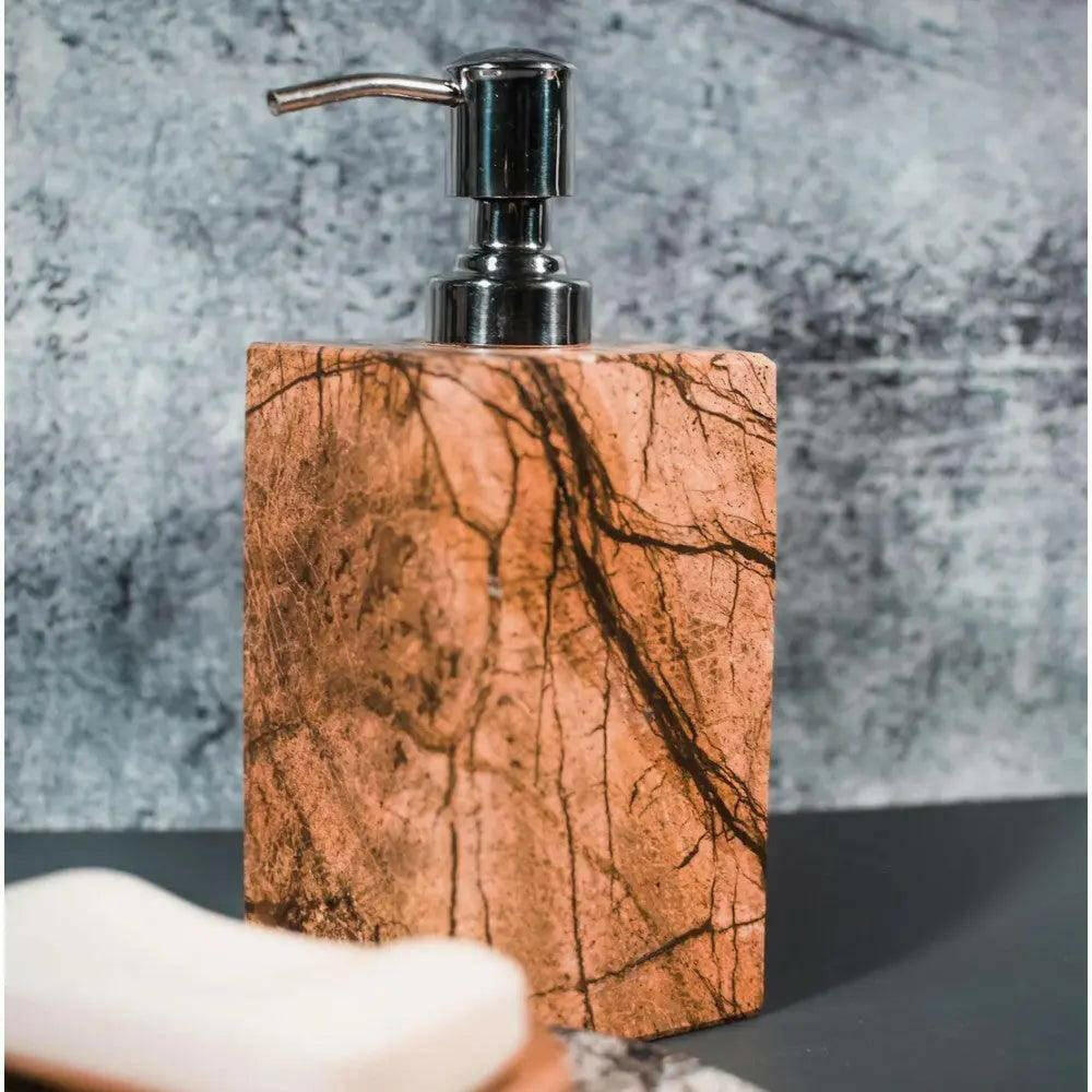 Rainforest Marble Bathroom Accessories Set.