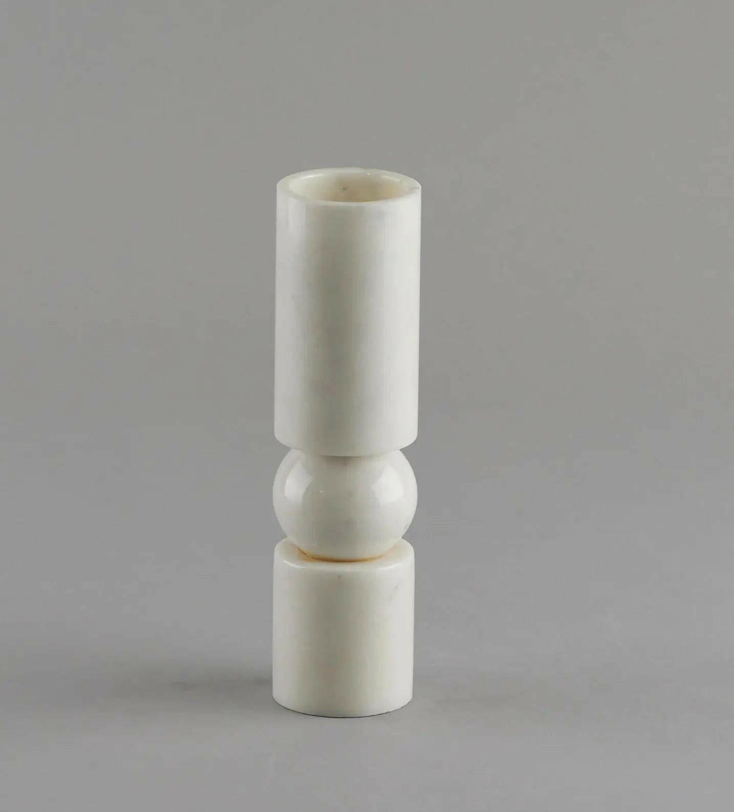 Odessa Marble Candle Holder Elegant Design.