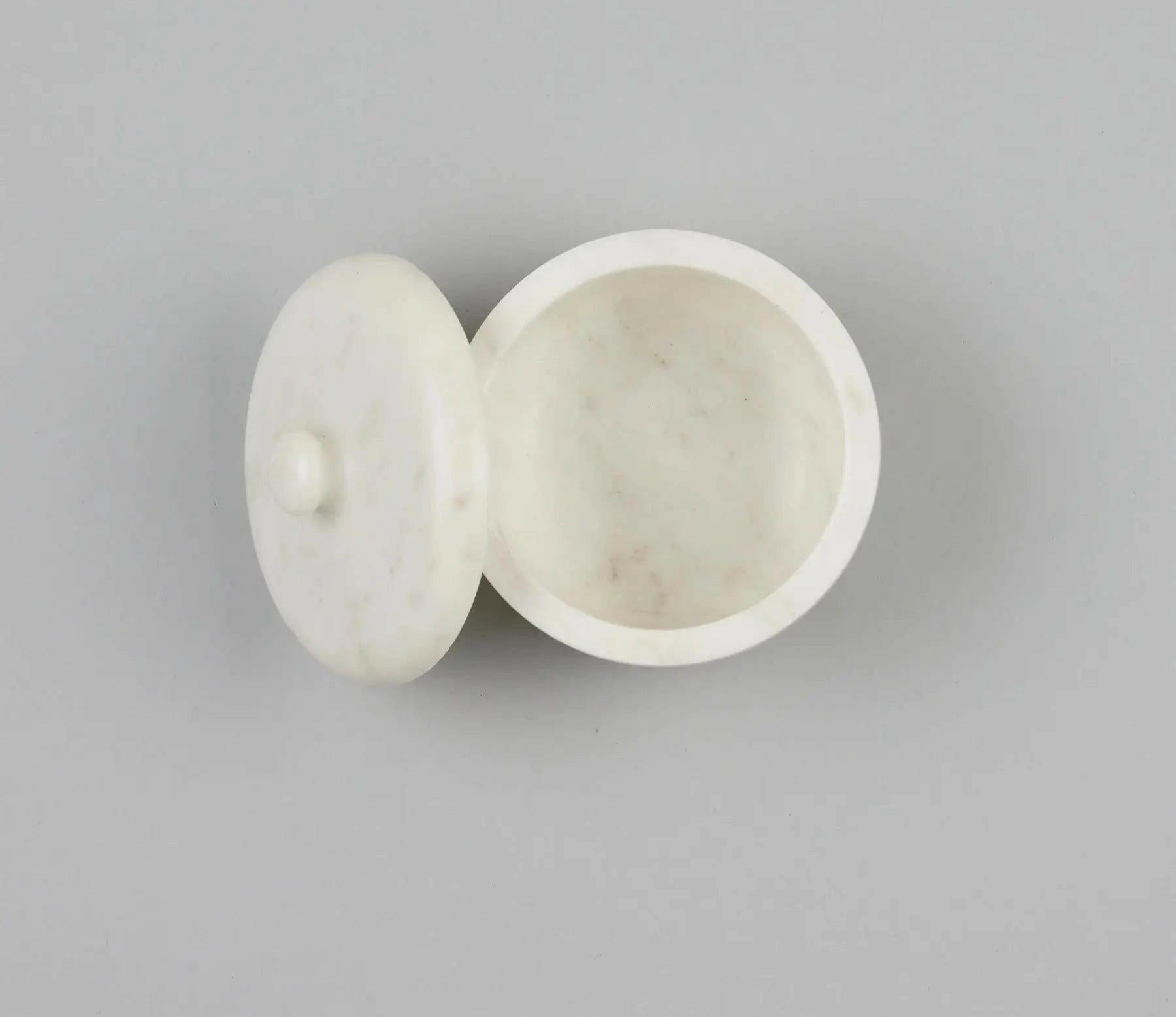 Marble Jar With Lid – Elegant Storage Solution.