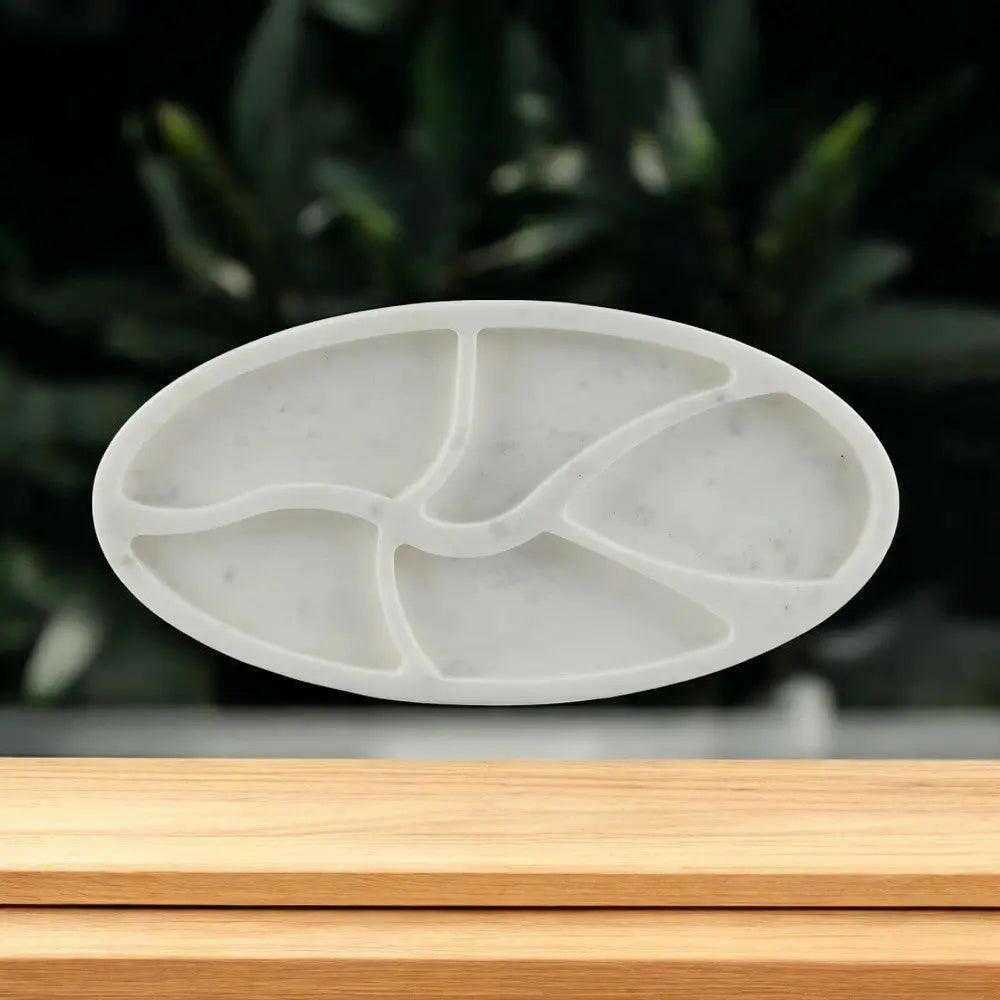 Marble Nut Serving Tray – Elegant Snack Organizer.