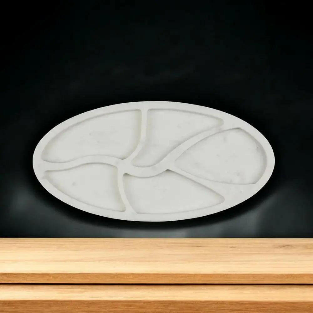 Marble Nut Serving Tray – Elegant Snack Organizer.