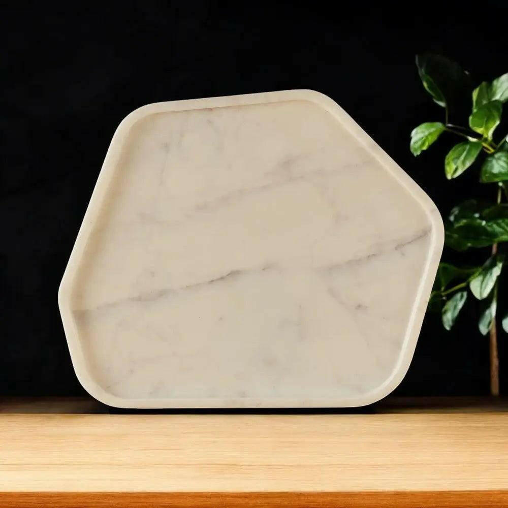 Modern Abstract Marble Serving Platter.