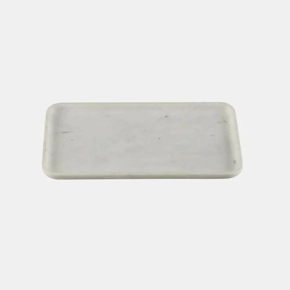 Timeless Elegance White Marble Tray.