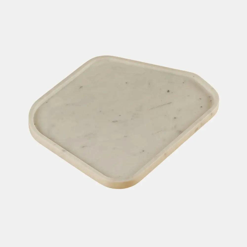 Trendy Marble Platter, Modern Design.