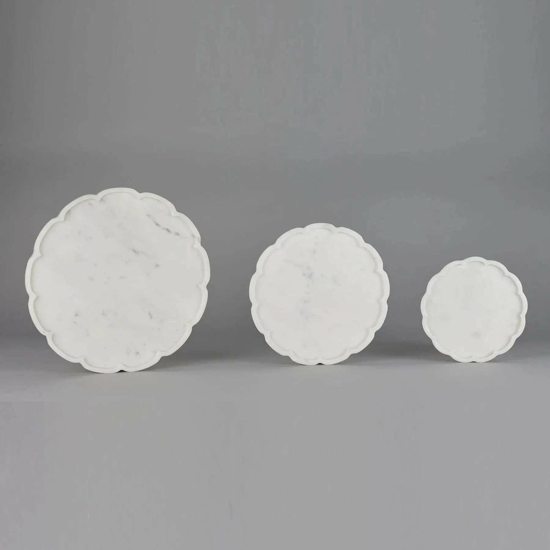 White Marble Platter Princess  - Artifact Stonex.