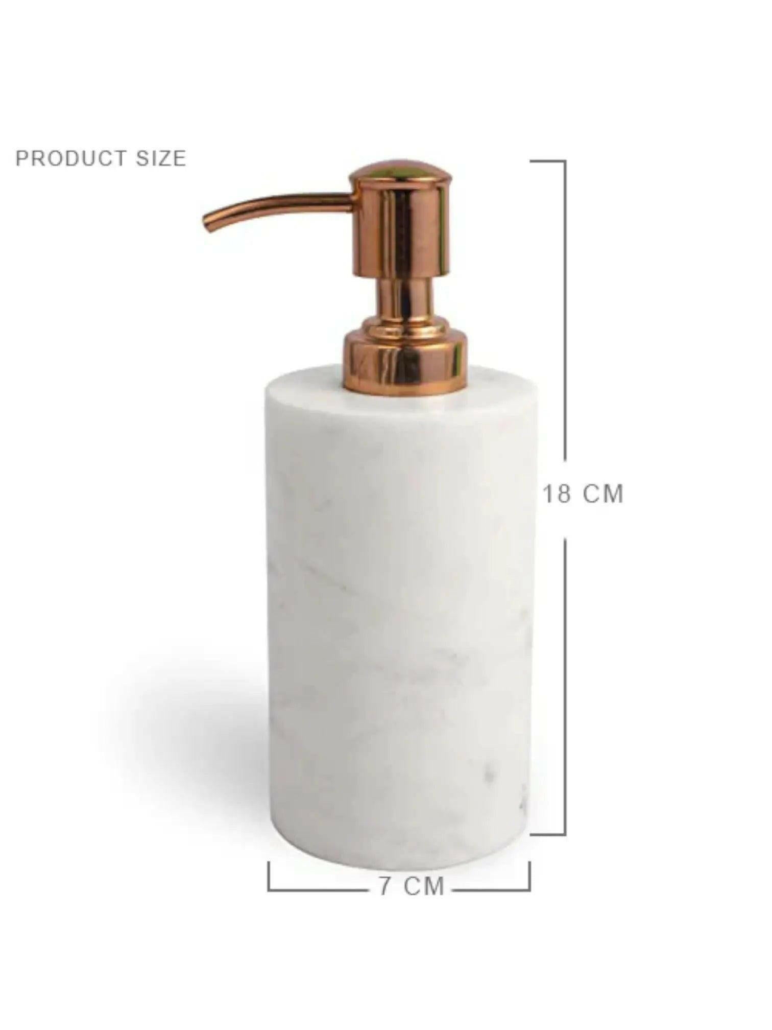 Wonder White Marble Soap Lotion Dispenser.