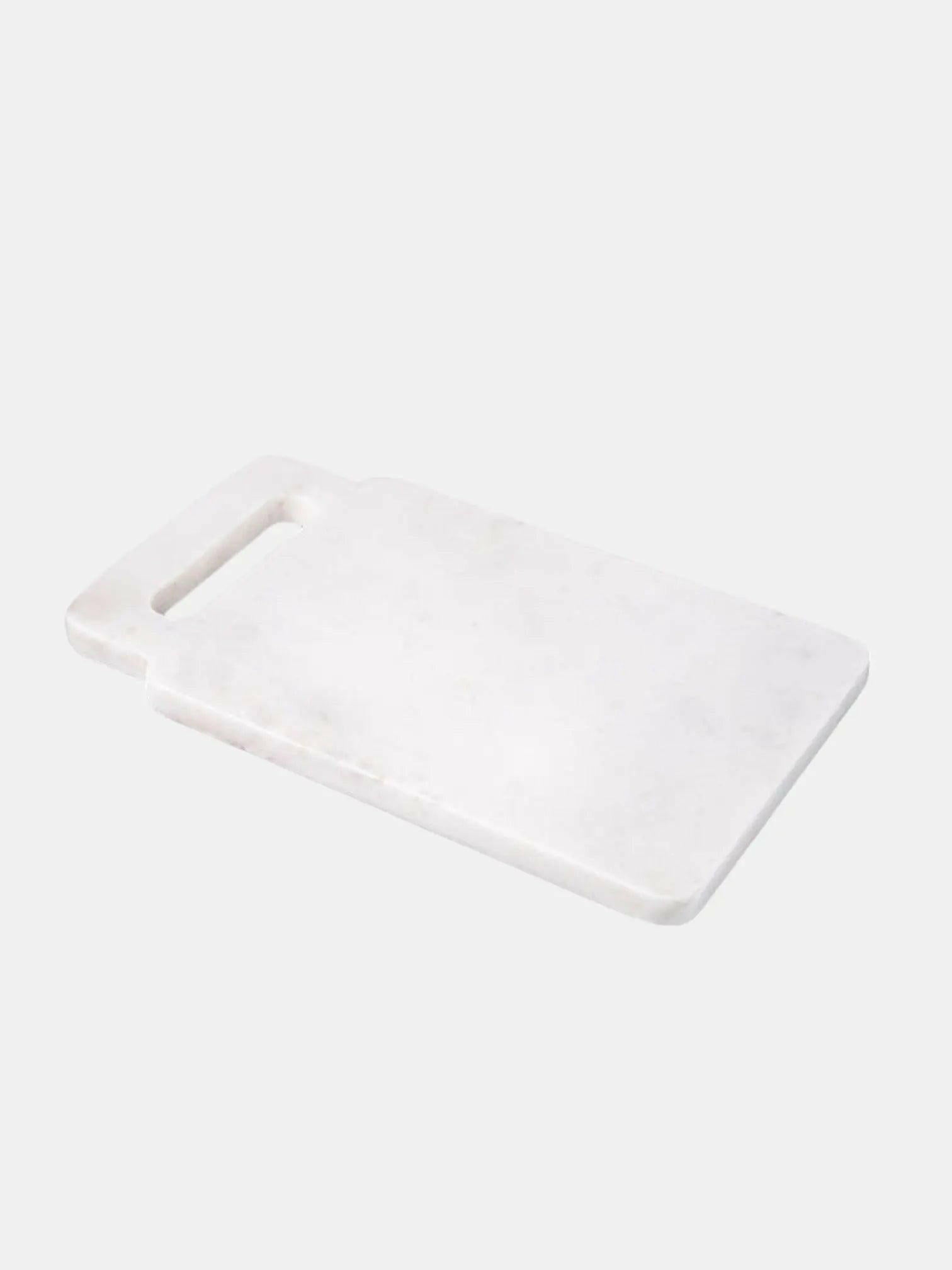 12-Inch White Marble Chopping Board.