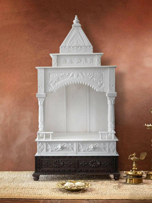 Large White Marble Home Temple Decor.