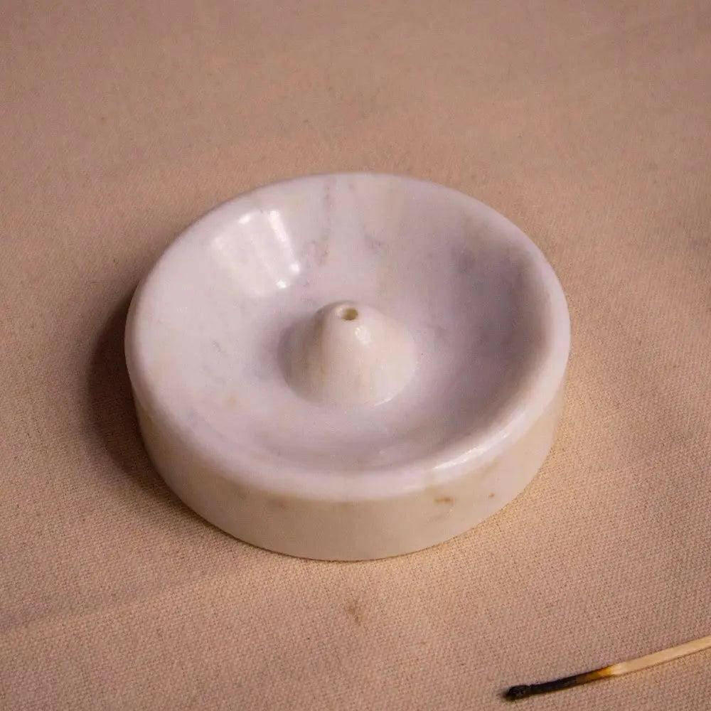 Marble Incense Stick Holder (White, Green, Black).