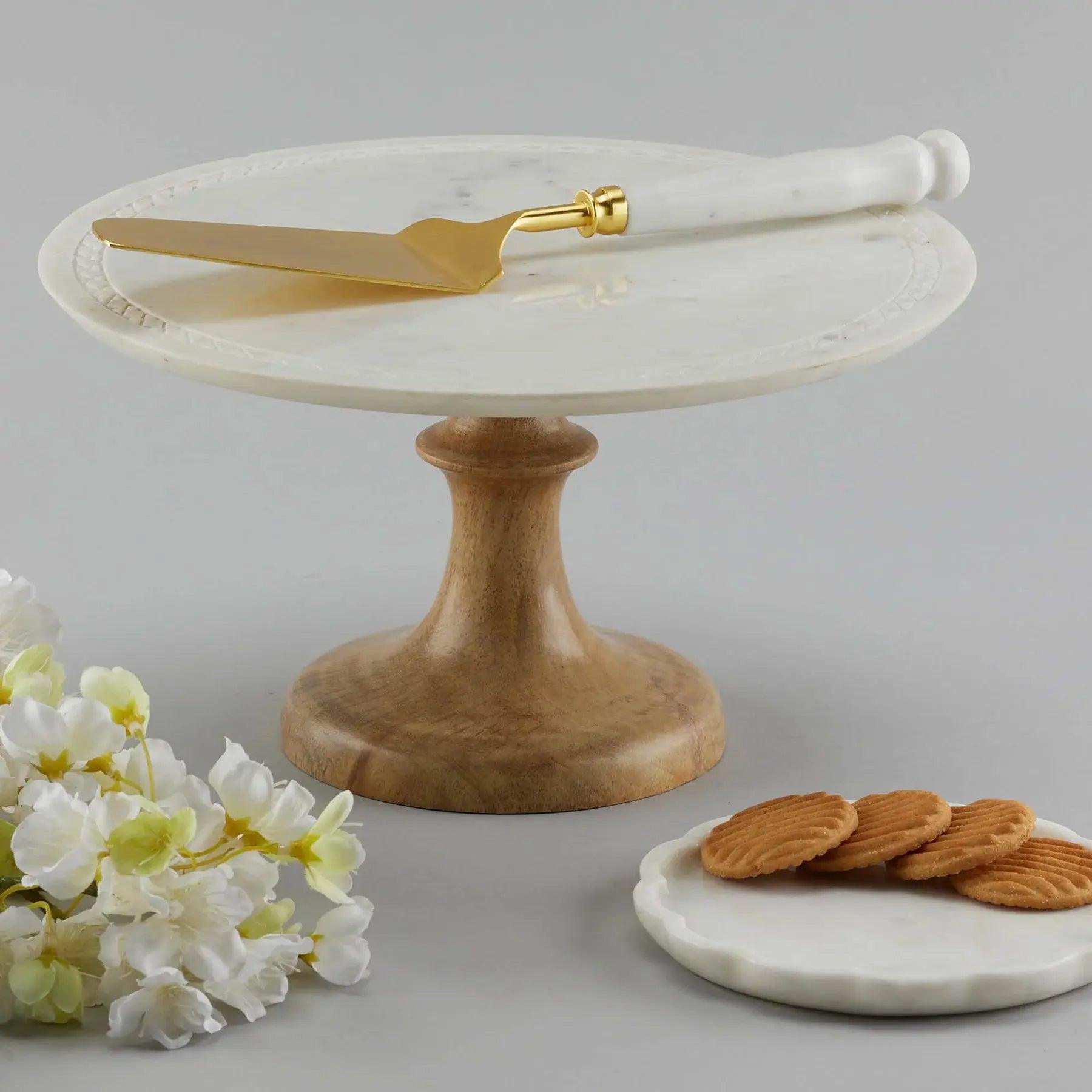 AVA Luxury Marble Pedestal Cake Stand Artifact Stonex