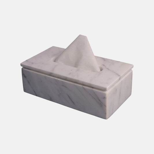 Statuario Marble Tissue Box Holder