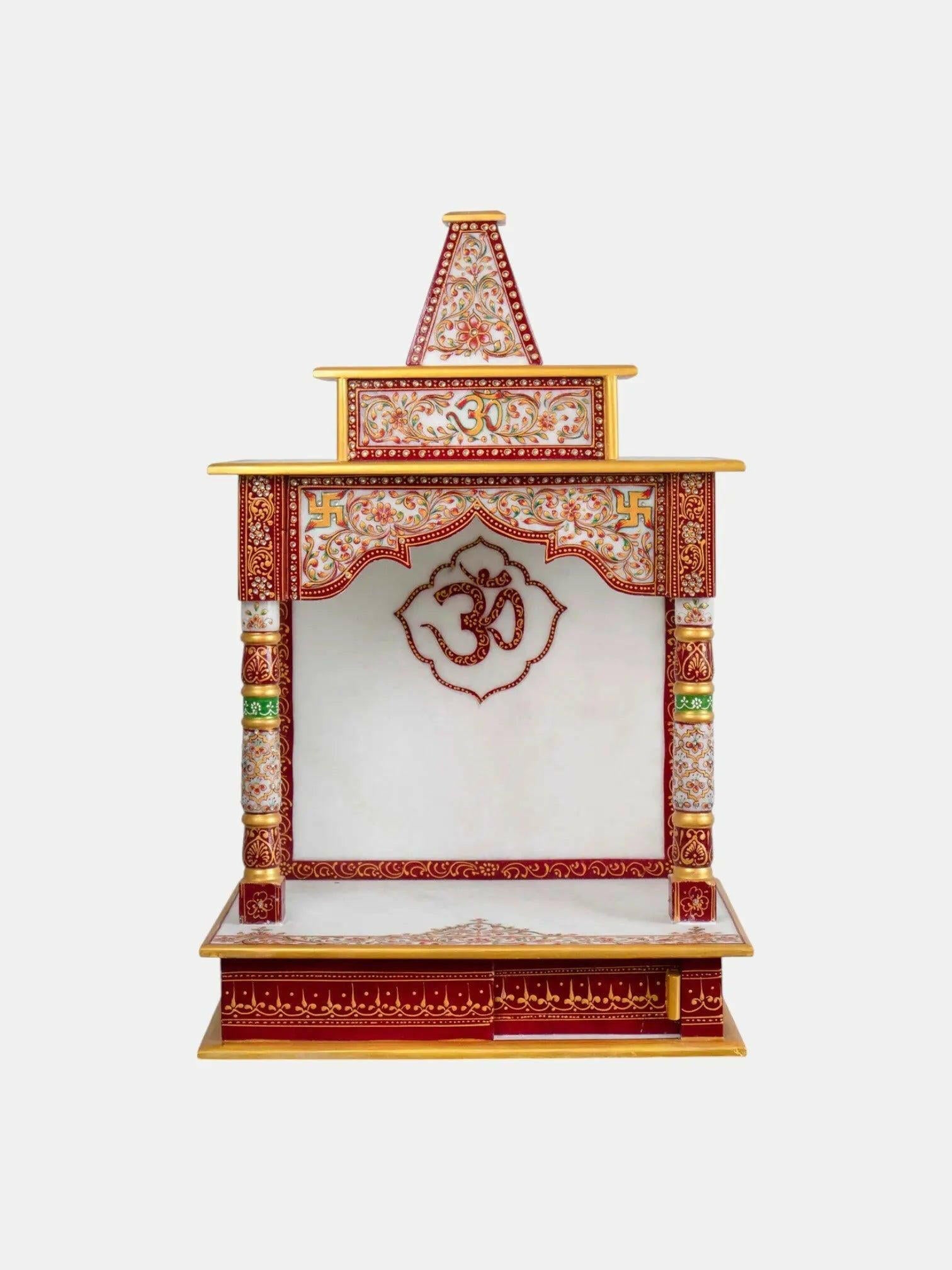 Medium Marble Temple for Home Decor.