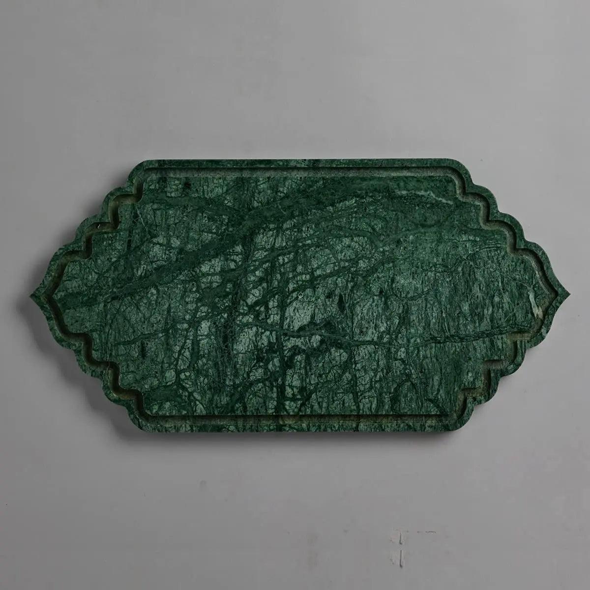 Elegance Green Marble Long Maroc Platter Artifact Stonex