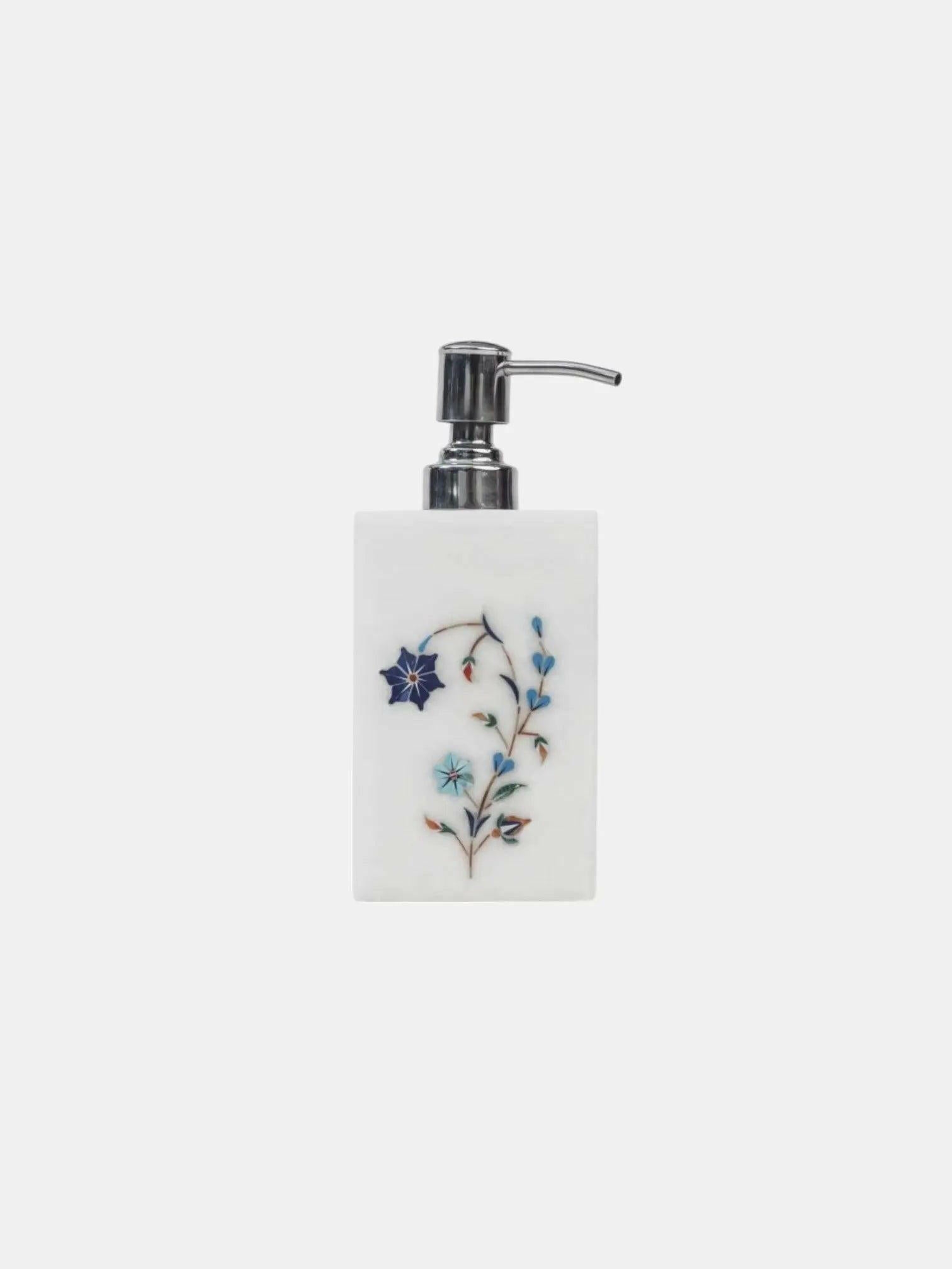 Azure Bloom Marble Bathroom Set.