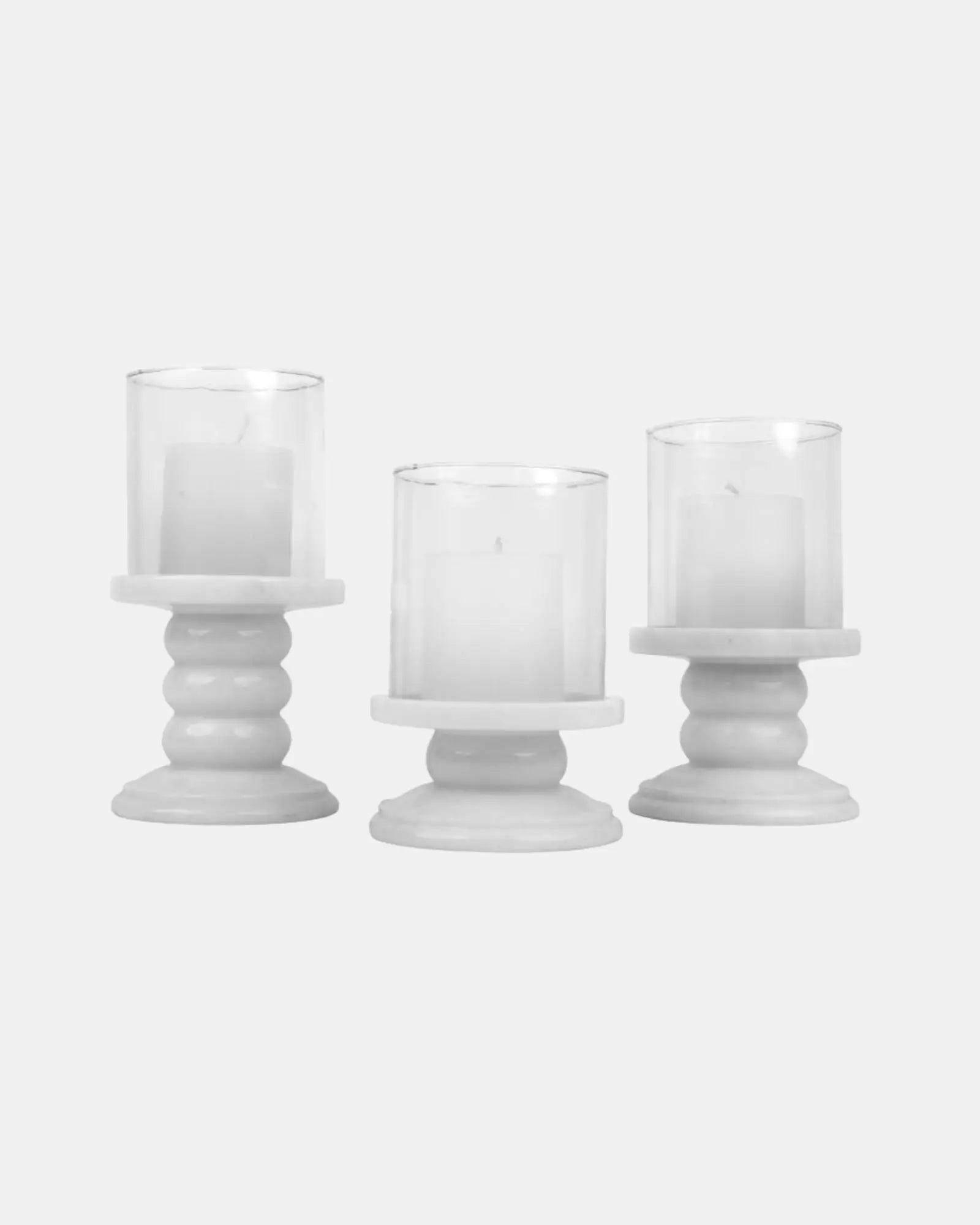 Luxe Marble and Glass Candleholder.