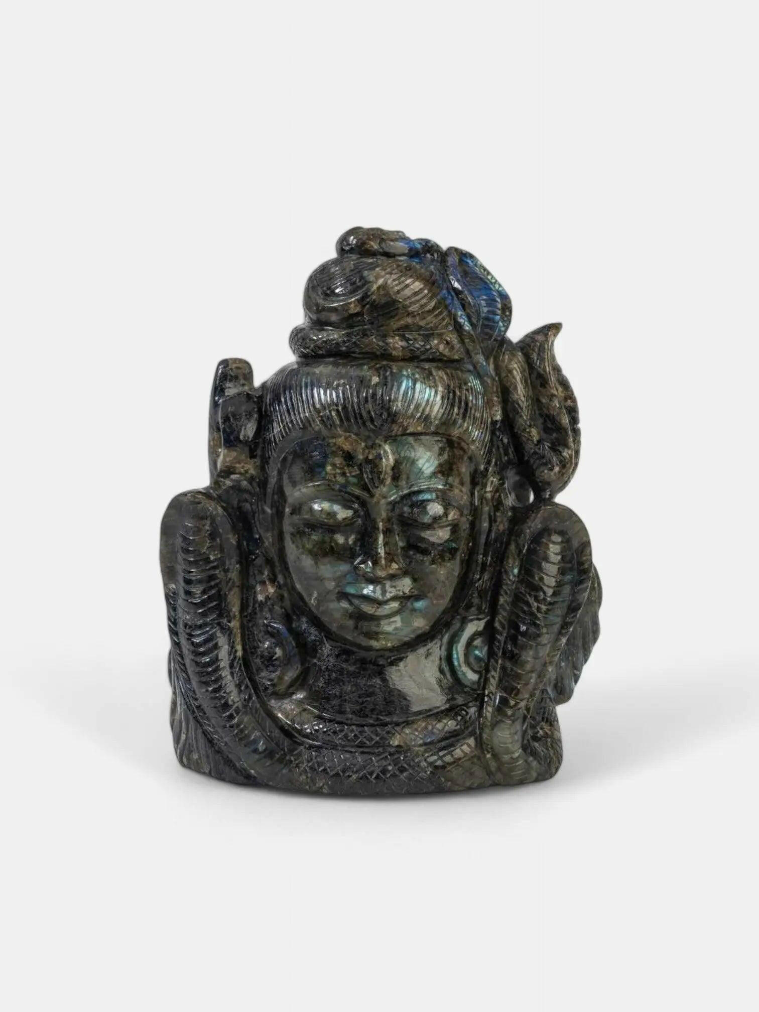 Cosmic Shiva Black Marble Statue.