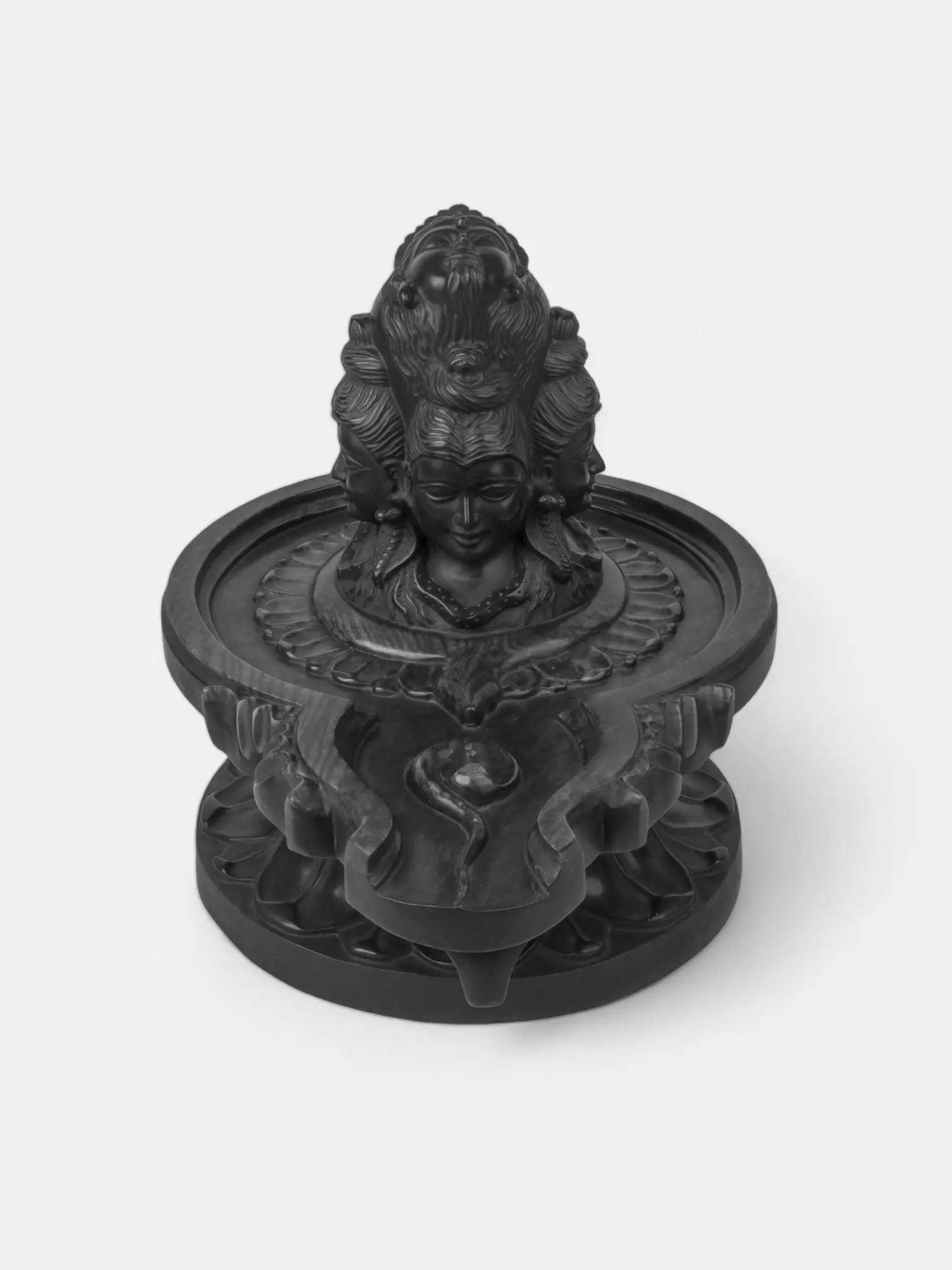 Panchmukhi Black Marble Shivlinga Statue.