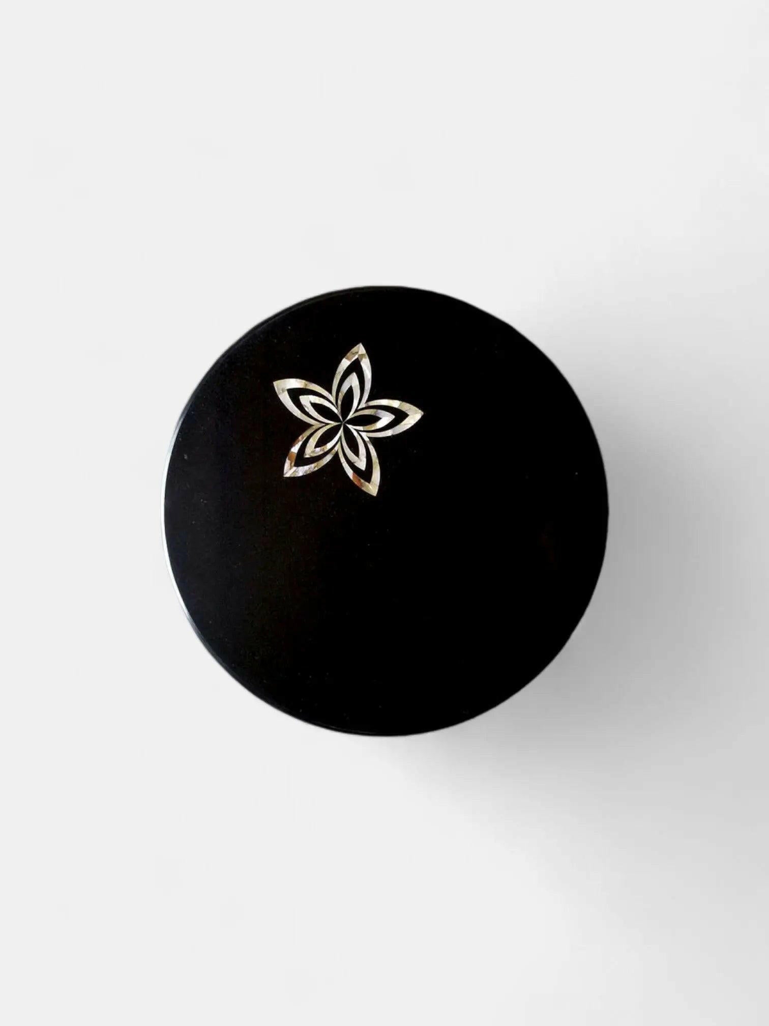 Bloom Essence Black Marble Accent Tabletop.