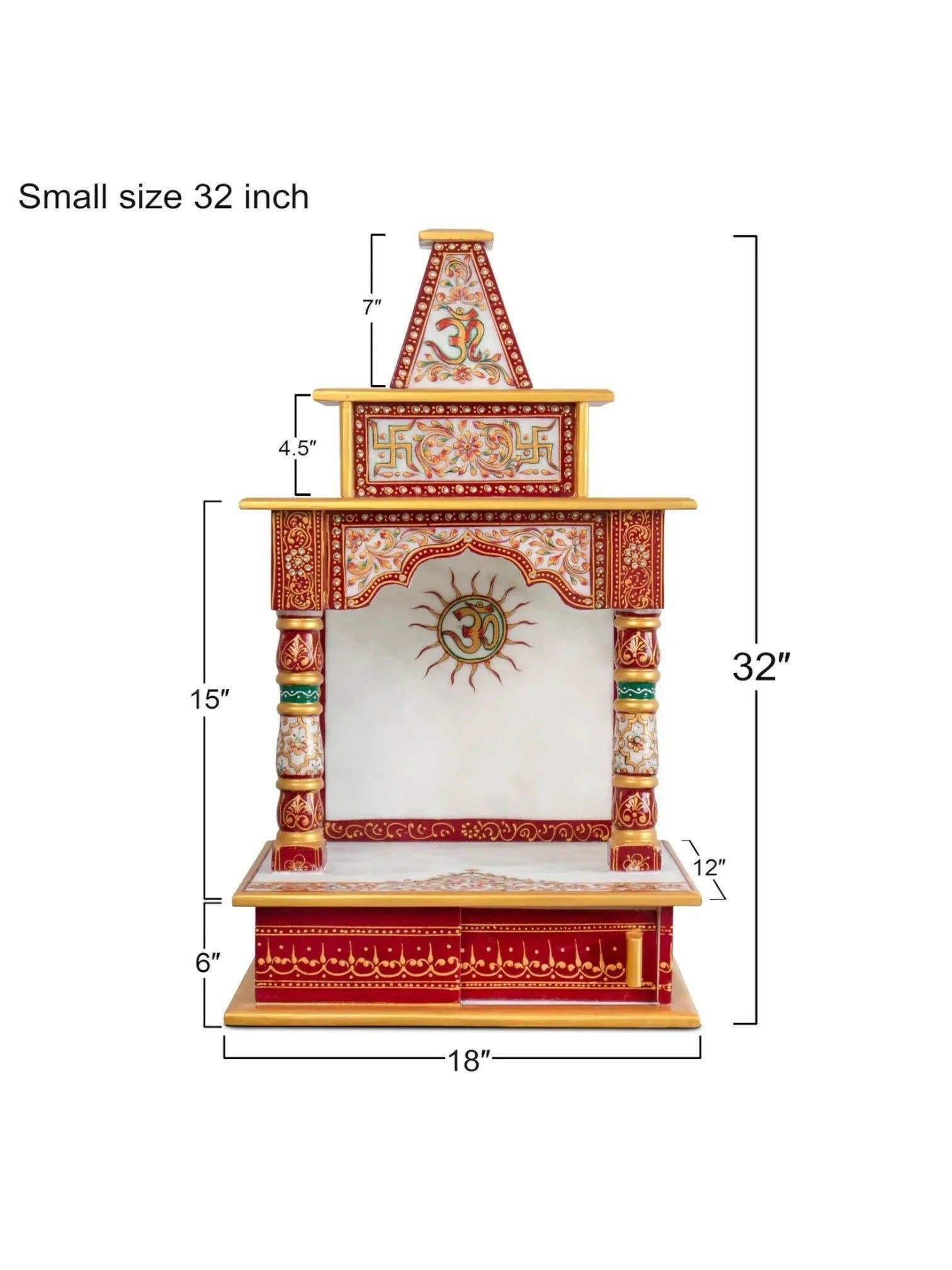 Small Marble Temple for Home Decor.