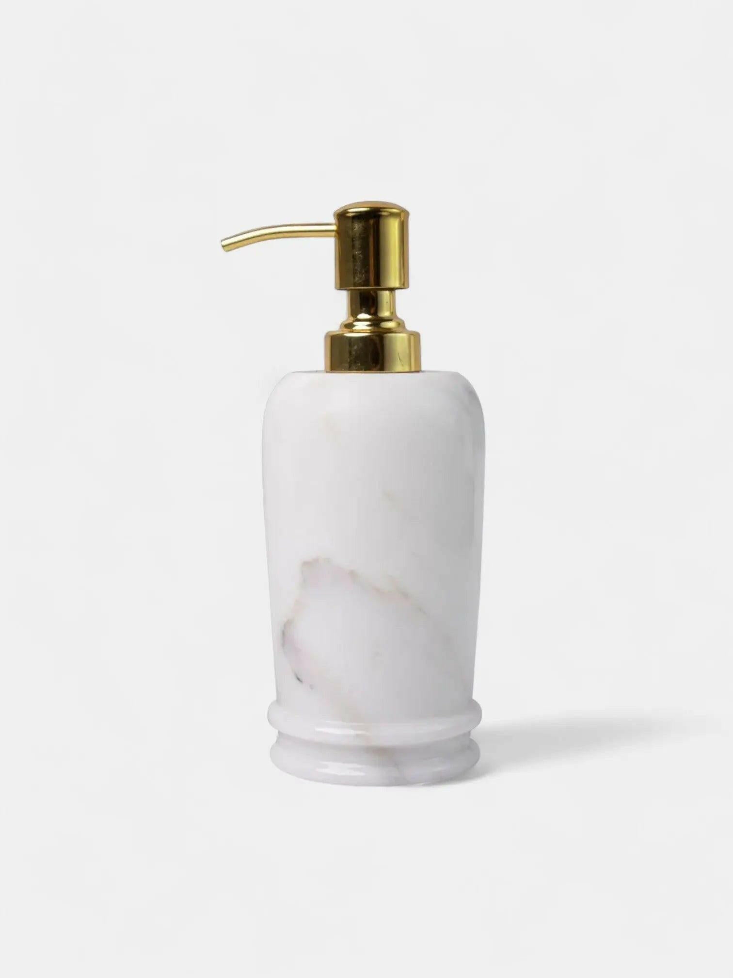 Stunning Statuario Marble Soap Dispenser.