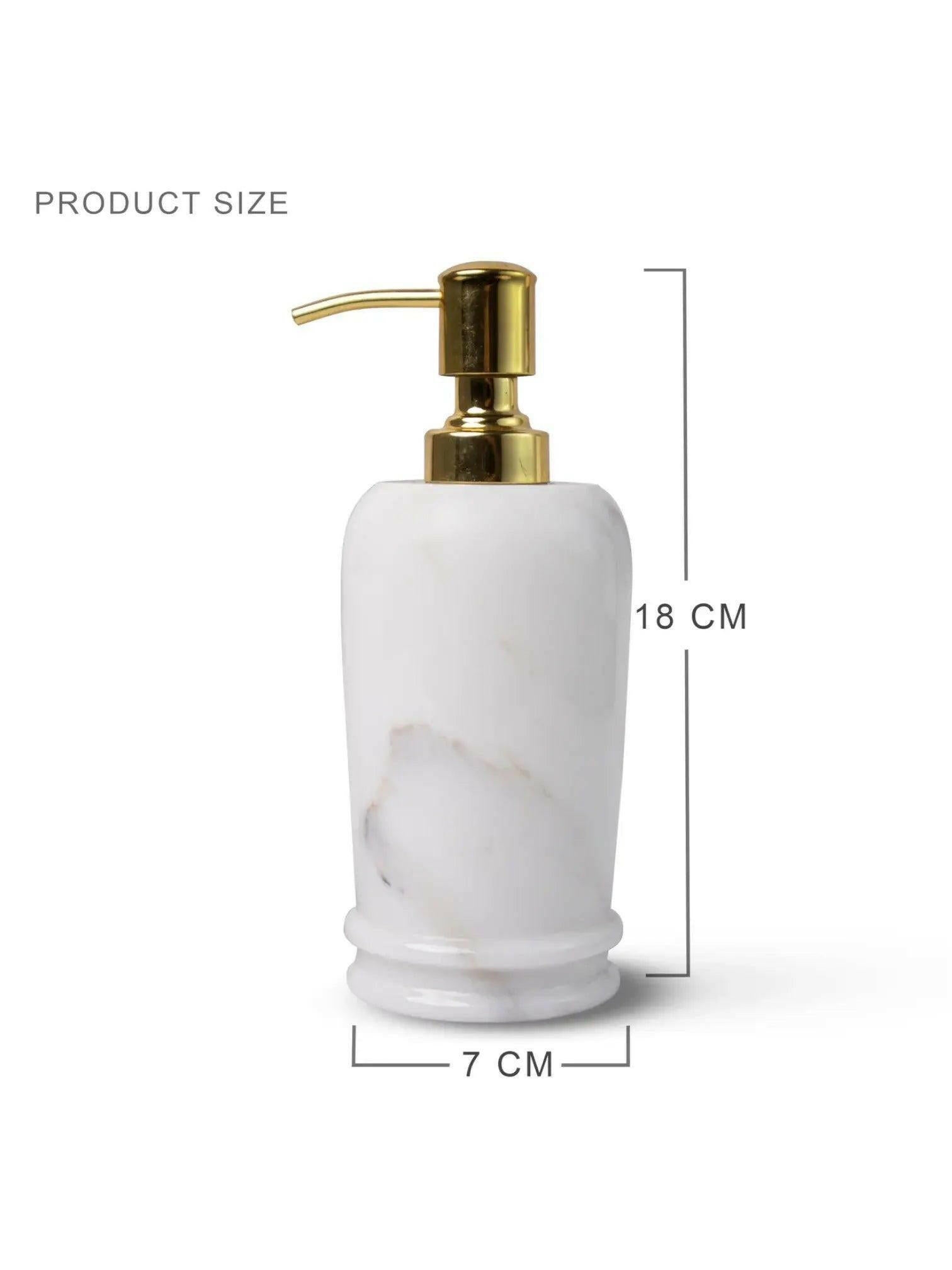 Stunning Statuario Marble Soap Dispenser.