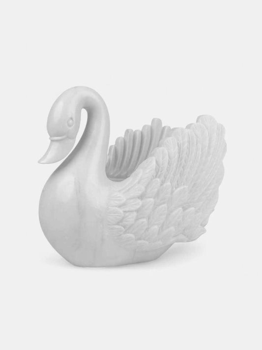 Swan-Shaped Marble Urli.