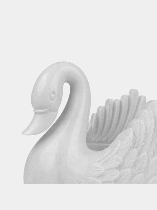 Swan-Shaped Marble Urli.