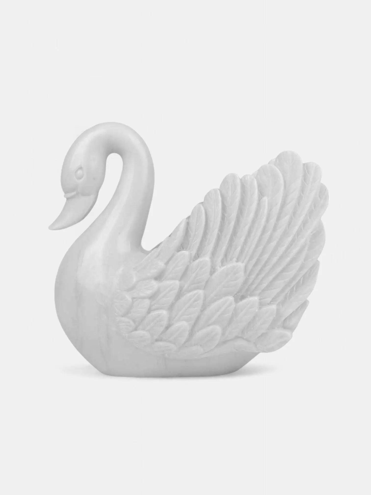 Swan-Shaped Marble Urli.