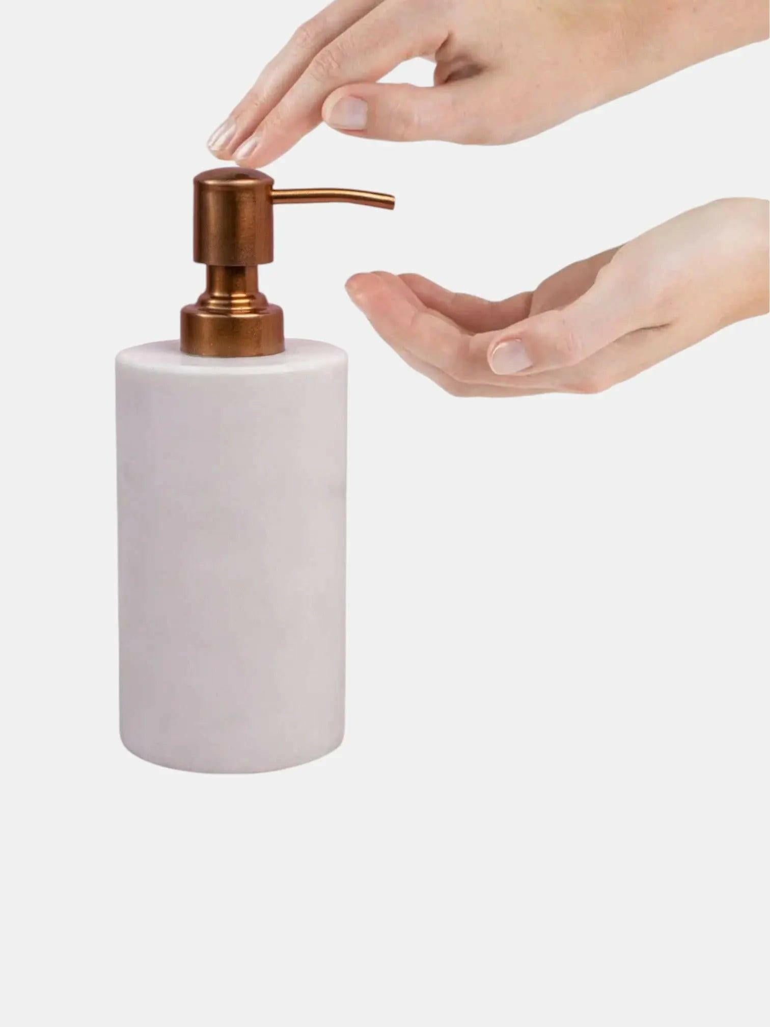 Wonder White Marble Soap Lotion Dispenser.